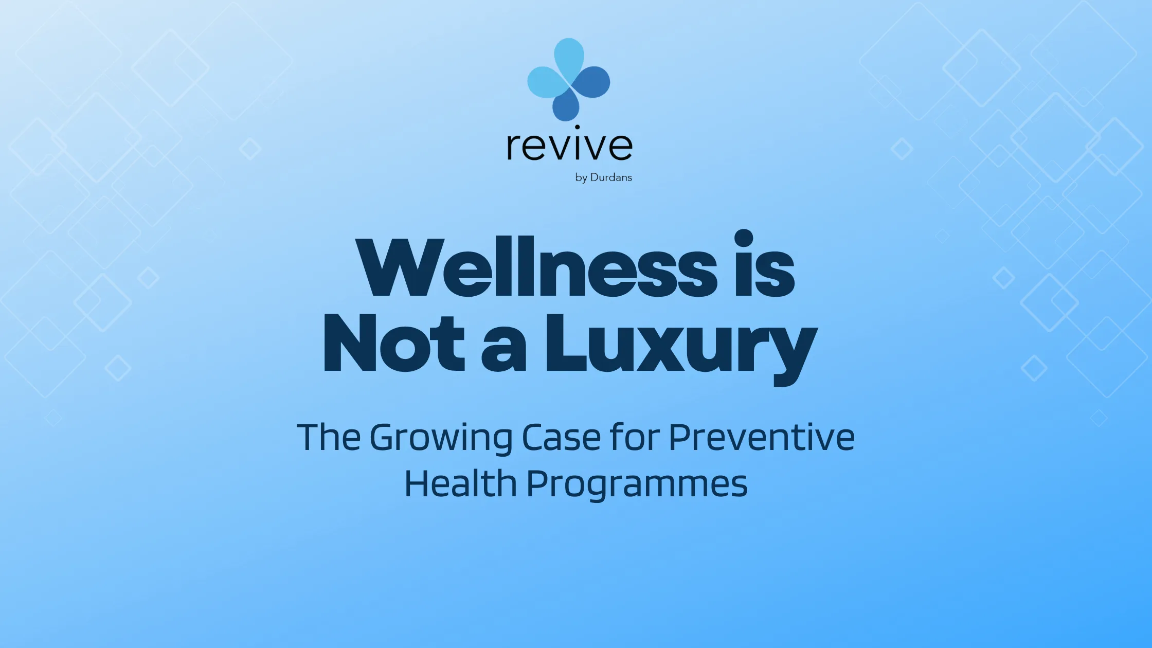 Wellness is Not a Luxury: The Growing Case for Preventive Health Programmes - Durdans Hospital